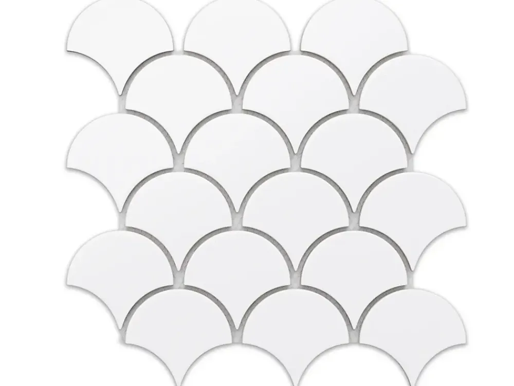Ilcom Mosaïque sur résille pour salle de bain et cuisine en céramique 28.5 cm x 29 cm - First snow- Mosaïque|Mosaïque Pour Wc