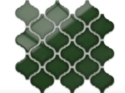 Ilcom Mosaïque Pour Wc|Mosaïque Pour Pièce À Vivre<Mosaïque sur résille pour salle de bain et cuisine en céramique 27.5 cm x 25.2 cm- Arab emerald