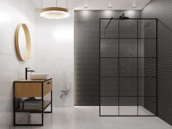 Ilcom Mosaïque Pour Pièce À Vivre|Mosaïque<Mosaïque sur résille pour salle de bain et cuisine en céramique 30 cm x 26 cm- Matt black hive