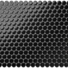 Ilcom Mosaïque sur résille pour salle de bain et cuisine en céramique 31.7 cm x 29.3 cm- Black dots- Mosaïque Pour Douche|Mosaïque Pour Wc