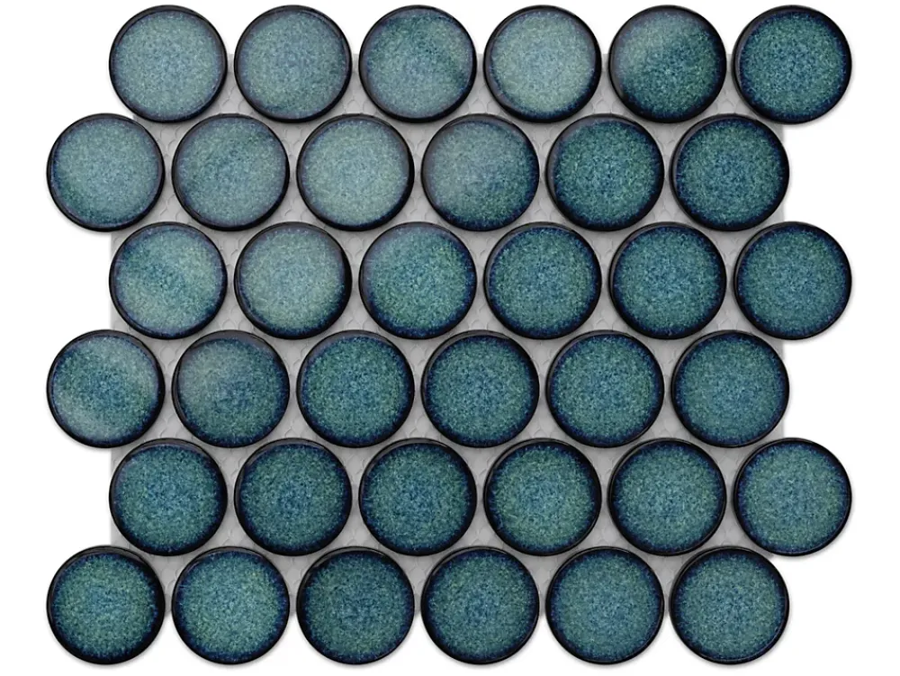 Ilcom Mosaïque sur résille pour salle de bain et cuisine en céramique 30.6 cm x 26.5 cm - Adriatic breeze- Mosaïque|Mosaïque Pour Douche