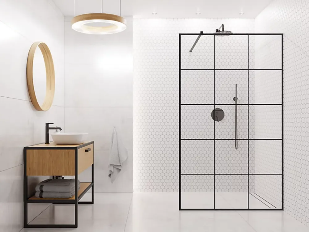Ilcom Mosaïque Pour Salle De Bains|Mosaïque<Mosaïque sur résille pour salle de bain et cuisine en céramique 29.7 cm x 26.2 cm - White hexagon
