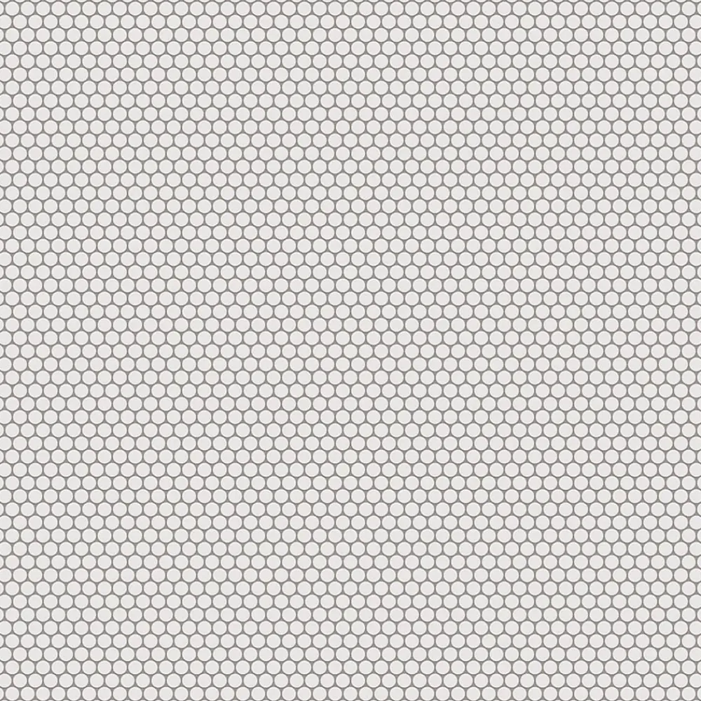 Ilcom Mosaïque<Mosaïque sur résille pour salle de bain et cuisine en céramique 31.7 cm x 29.3 cm - Matt white dot