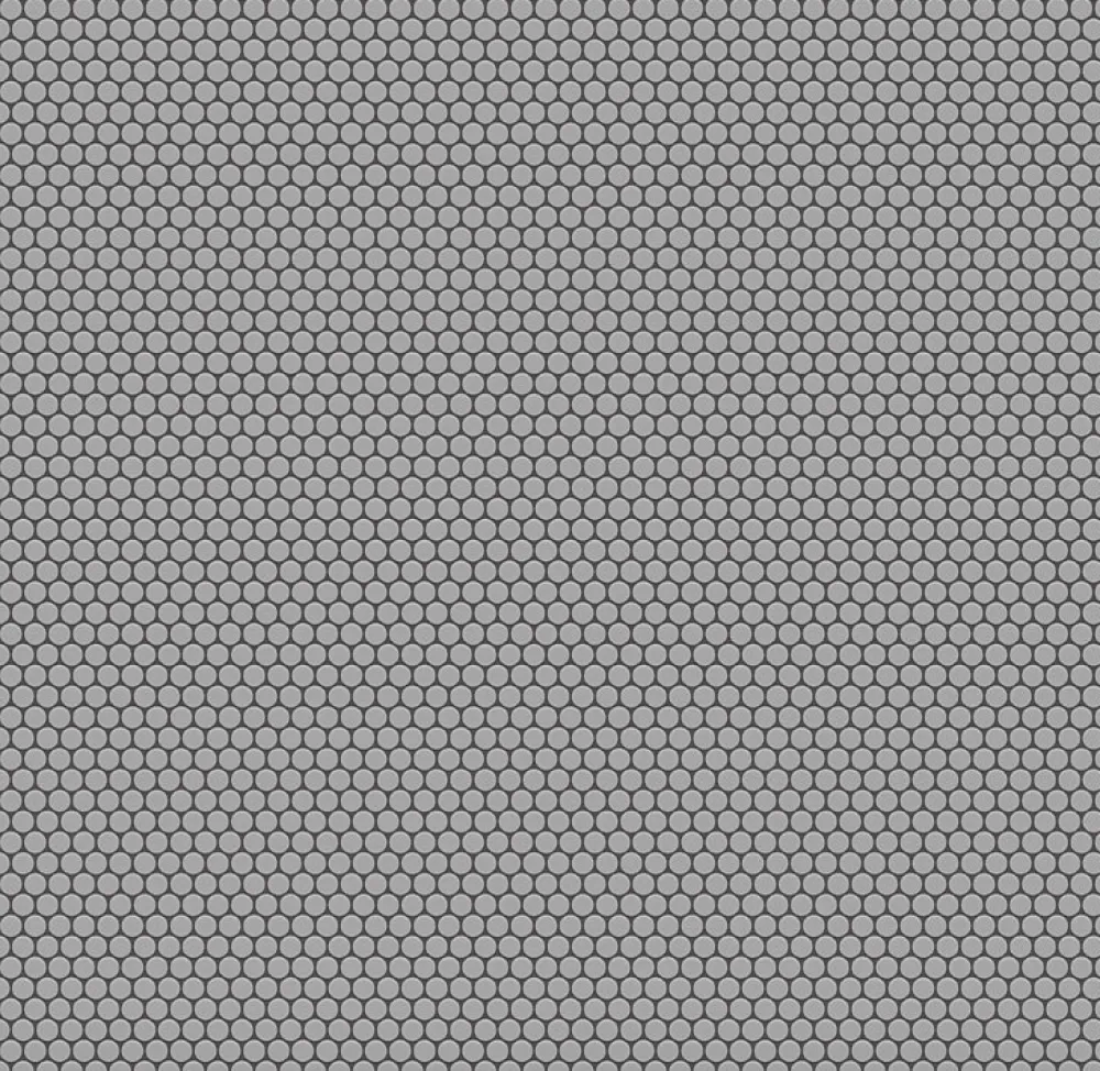 Ilcom Mosaïque sur résille pour salle de bain et cuisine en céramique 31.7 cm x 29.3 cm - Silver dots- Mosaïque Pour Salle De Bains