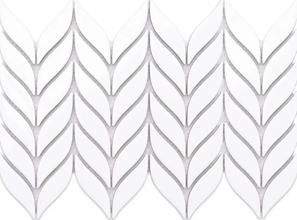 Ilcom Mosaïque sur résille pour salle de bain et cuisine en céramique 27.5 cm x 21.8 cm - White sparrow- Mosaïque|Mosaïque Pour Salle De Bains