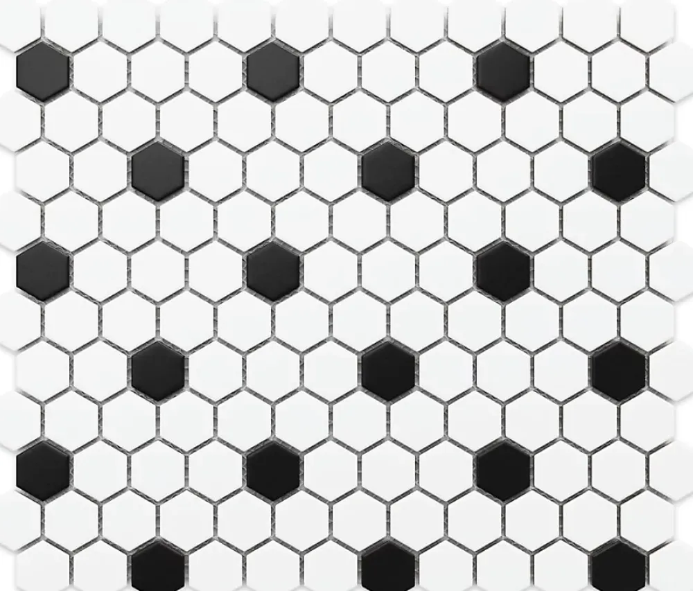 Ilcom Mosaïque sur résille pour salle de bain et cuisine en céramique 30 cm x 26 cm - White honey- Mosaïque Pour Douche
