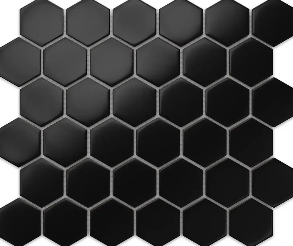 Ilcom Mosaïque Pour Pièce À Vivre|Mosaïque Pour Wc<Mosaïque sur résille pour salle de bain et cuisine en céramique 29.7 cm x 26.2 cm - Black honey