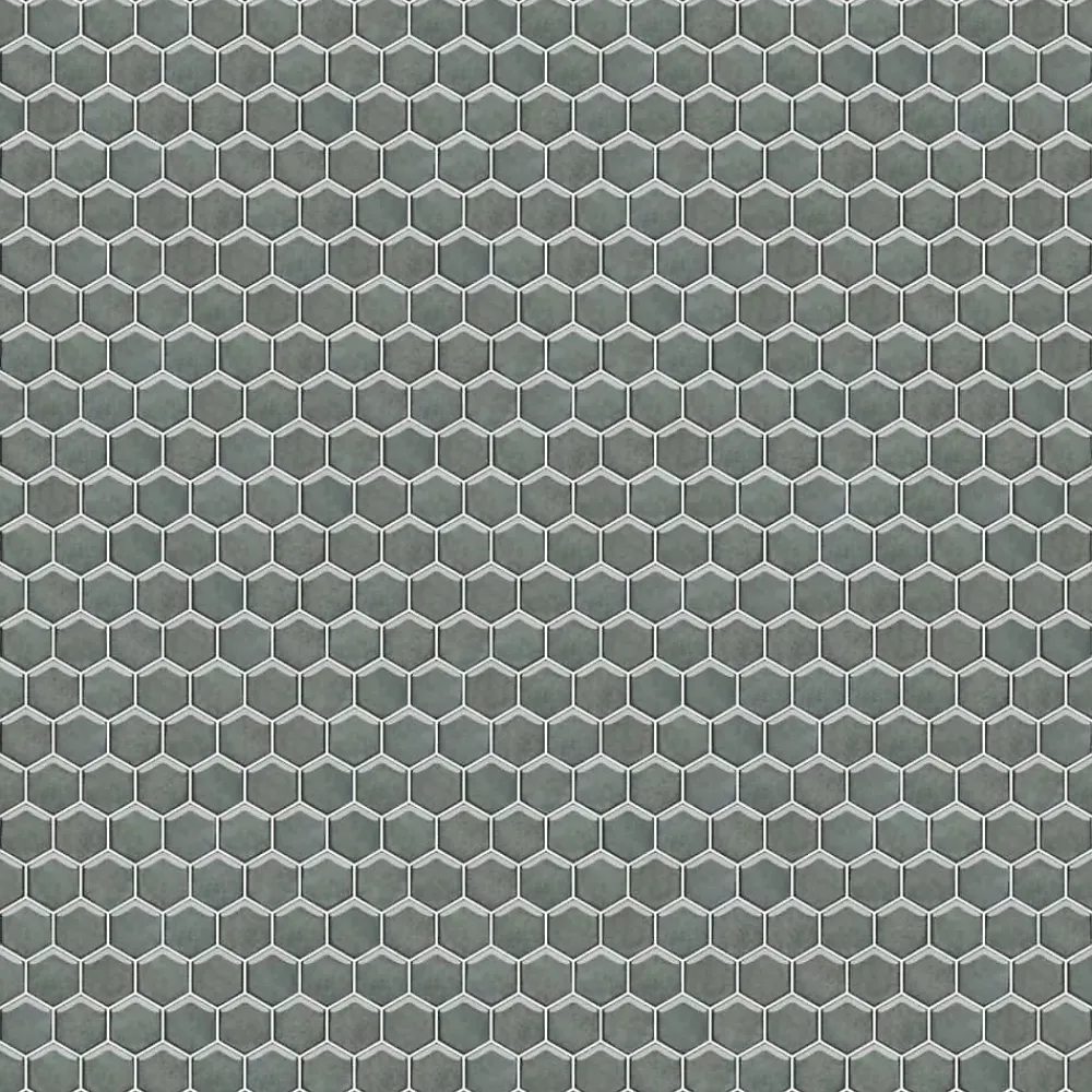 Ilcom Mosaïque sur résille pour salle de bain et cuisine en céramique 29.7 cm x 26.2 cm - Nori hive- Mosaïque Pour Douche|Mosaïque Pour Wc
