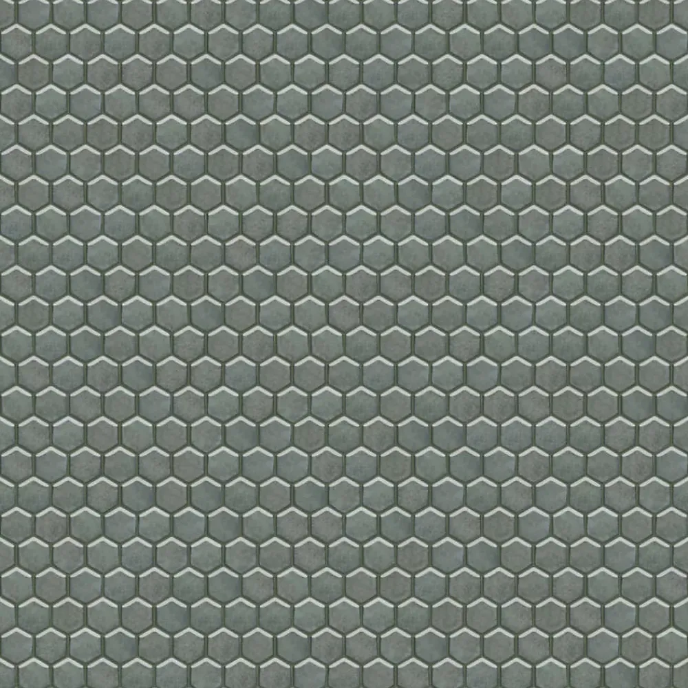 Ilcom Mosaïque sur résille pour salle de bain et cuisine en céramique 29.7 cm x 26.2 cm - Nori hive- Mosaïque Pour Douche|Mosaïque Pour Wc