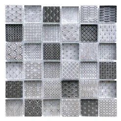 Casa Linea Mosaïque Pour Douche|Mosaïque Pour Salle De Bains<Mosaïque Tennessee noir et blanc 4,8 x 4,8 cm