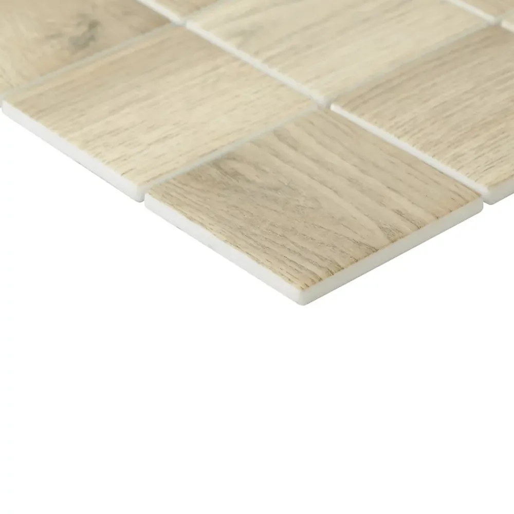 GoodHome Mosaïque Pour Douche|Mosaïque Pour Pièce À Vivre<Mosaïque Tinian bois 30 x 30 cm