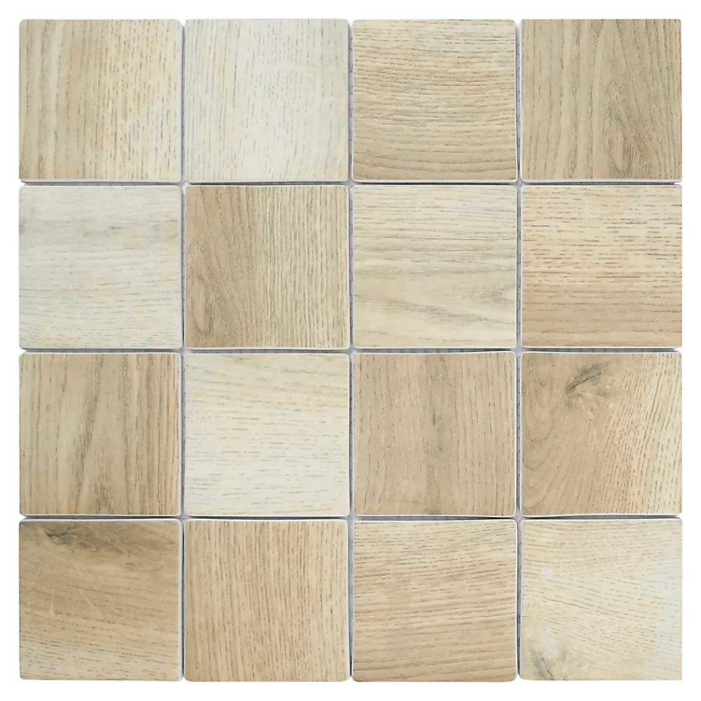 GoodHome Mosaïque Pour Douche|Mosaïque Pour Pièce À Vivre<Mosaïque Tinian bois 30 x 30 cm