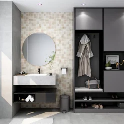 GoodHome Mosaïque Pour Douche|Mosaïque Pour Pièce À Vivre<Mosaïque Tinian bois 30 x 30 cm