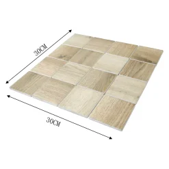 GoodHome Mosaïque Pour Douche|Mosaïque Pour Pièce À Vivre<Mosaïque Tinian bois 30 x 30 cm
