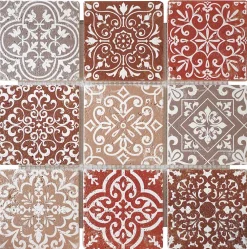 Casa Linea Mosaïque Pour Douche|Mosaïque Pour Wc<Mosaïque travertin Baroque marron 10 x 10 cm pierre naturelle