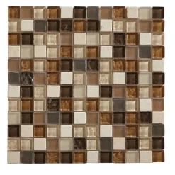 Colours Mosaïque Pour Douche|Mosaïque Pour Wc<Mosaïque Triesto marron 30 x 30 cm