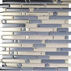 Decoon Mosaïque Pour Pièce À Vivre<Mosaïque Verre - Chrome - Barrettes