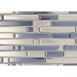 Decoon Mosaïque Pour Pièce À Vivre<Mosaïque Verre - Chrome - Barrettes