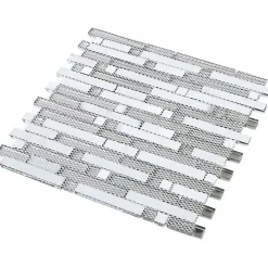 Decoon Mosaïque Pour Pièce À Vivre<Mosaïque Verre - Chrome - Barrettes