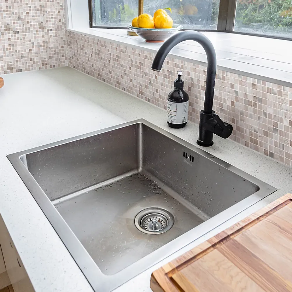 Mat Inter Mosaïque Pour Salle De Bains|Mosaïque Pour Wc<Mosaïque verre et marbre Colza beige L. 30,5 x l. 30,5 cm