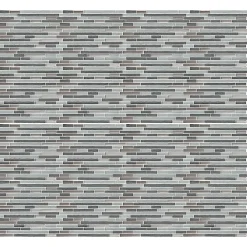 GoodHome Mosaïque Pour Douche|Mosaïque Pour Wc<Mosaïque verre gris 30x30cm Foxe