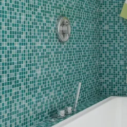 Lux Mosaic Mosaïque|Mosaïque Pour Salle De Bains<Mosaïque Vert Salle de Bain et Cuisine Multi Teal 32,7x32,7 cm Intérieur & Extérieur