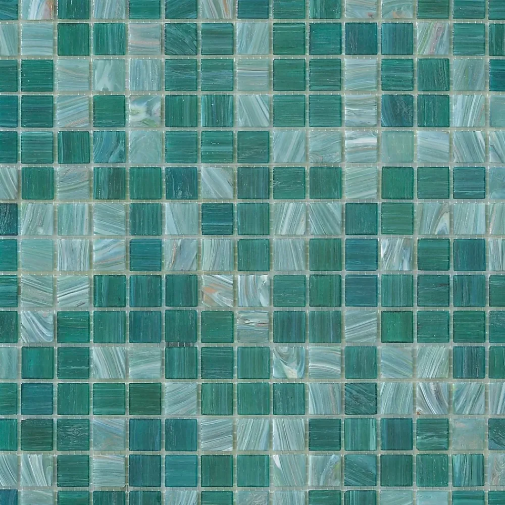 Lux Mosaic Mosaïque|Mosaïque Pour Salle De Bains<Mosaïque Vert Salle de Bain et Cuisine Multi Teal 32,7x32,7 cm Intérieur & Extérieur