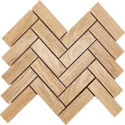GoodHome Mosaïque 30x30cm Rusticwood- Mosaïque Pour Wc|Mosaïque Pour Pièce À Vivre
