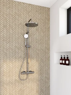 GoodHome Mosaïque 30x30cm Rusticwood- Mosaïque Pour Wc|Mosaïque Pour Pièce À Vivre