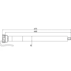 Slid’Up By Mantion Volet Roulant<Moteur filaire 35 mm pour volet roulant 20 kg - 10 Nm