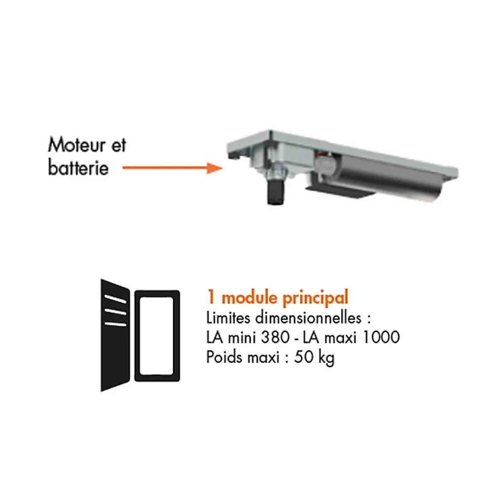 Bubendorff Moteur pour Volet Battant, 1 Vantail,- Volet Roulant