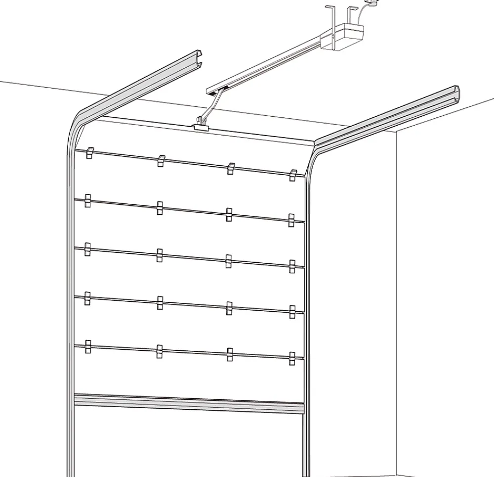 GoodHome Motorisation pour porte de garage sectionnelle- Motorisation De Porte De Garage
