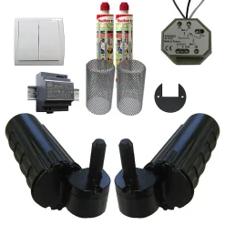 Slid’Up By Mantion Motorisation pour volet 2 battants SLID'UP URANUS filaire - gond 14 mm - kit scellement - alimentation à découpage- Volet Battant