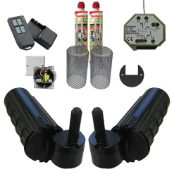 Slid’Up By Mantion Motorisation pour volet 2 battants SLID'UP URANUS radio - gond 14 mm - kit scellement - alimentation à encastrer- Volet Battant
