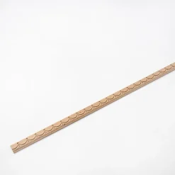 Woodbord Moulure<Moulure murale décorative en bois ROYALE - 3 x 100 cm - Brut sans peinture - Cimaise - Plinthe - Baguette d'ornement
