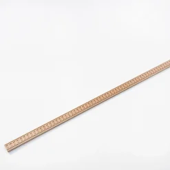 Woodbord Moulure murale décorative en bois ANEOU - 0,8 x 3,1 x 100 cm - Brut sans peinture - Cimaise - Plinthe - Baguette d'ornement- Moulure
