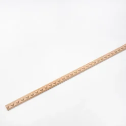 Woodbord Moulure<Moulure murale décorative en bois BOUTONS - 1 x 3,2 x 100 cm - Brut sans peinture - Cimaise - Plinthe - Baguette d'ornement