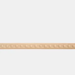 Woodbord Moulure<Moulure murale décorative en bois BOUTONS - 1 x 3,2 x 100 cm - Brut sans peinture - Cimaise - Plinthe - Baguette d'ornement