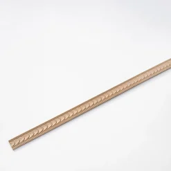Woodbord Moulure<Moulure murale décorative en bois GARNIER - 0,7 x 4 x 100 cm - Brut sans peinture - Cimaise - Plinthe - Baguette d'ornement