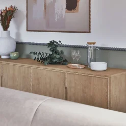 Woodbord Moulure murale décorative en bois PERLA 11 - 1,1 x 100 cm - Brut sans peinture - Cimaise - Plinthe - Baguette d'ornement- Moulure