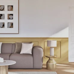 Woodbord Moulure<Moulure murale décorative en bois TORSADE 30 - 3 x 100 cm - Brut sans peinture - Cimaise - Plinthe - Baguette d'ornement
