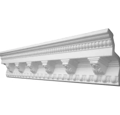 Moulure polystyrène Gloria 1 x 2 m blanc- Moulure Et Rosace De Plafond