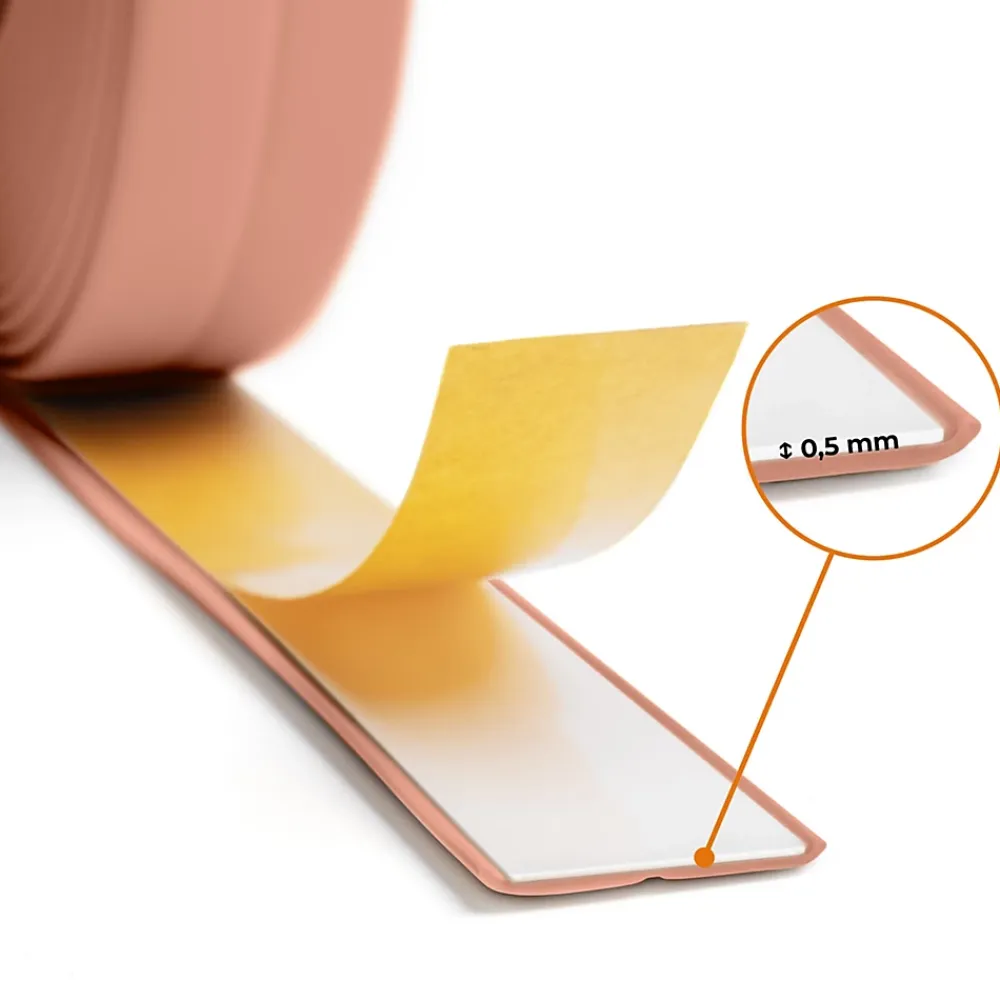 Quest Plinthe Pour Sol En Vinyle Et Pvc<Moulure Souple en PVC 10x10 mm, Auto-Adhésive avec Bande Mousse, Plinthe Souple, pour Finitions et Étanchéité des Jonctions, brun
