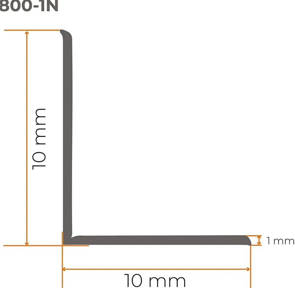 Quest Plinthe Pour Sol En Vinyle Et Pvc<Moulure Souple en PVC 10x10 mm, Auto-Adhésive avec Bande Mousse, Plinthe Souple, pour Finitions et Étanchéité des Jonctions, brun