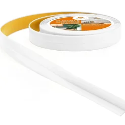 Quest Plinthe Pour Sol En Vinyle Et Pvc<Moulure Souple en PVC 10x10 mm, Auto-Adhésive avec Bande Mousse, Plinthe Souple, pour Finitions et Étanchéité des Jonctions, blanc