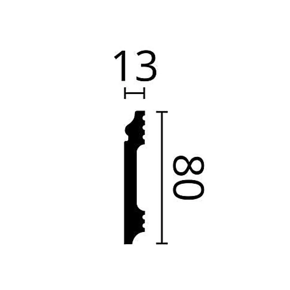 NMC Moulures - Design moderne - FL1 WALLSTYL - Blanc - 2m- Plinthe Pour Parquet Et Stratifié