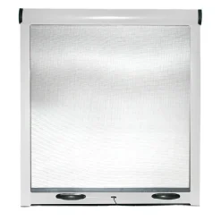 Yourself Moustiquaire à enroulement en kit réductible universel pour fenêtres verticales EASY-UP Blanc 60x150- Moustiquaire Pour Fenêtre