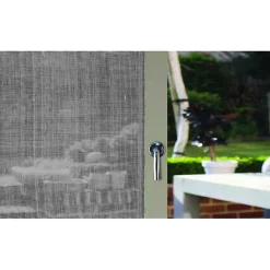 Generique Moustiquaire - Moustiquaire - Anthracite - H.1 x L.2 m - Enroulement latéral - Ajustable- Moustiquaire Pour Tonnelle Et Pergola