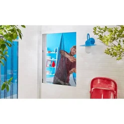 Tesa Moustiquaire Pour Porte-Fenêtre<Moustiquaire - - Standard - 1,3 m x 1,5 mm - Noir - Fixation auto agrippante