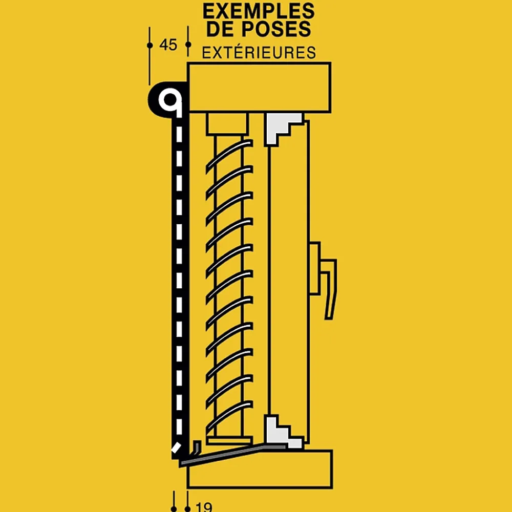 Windhager Moustiquaire alu à enrouleur automatique- Moustiquaire Pour Fenêtre